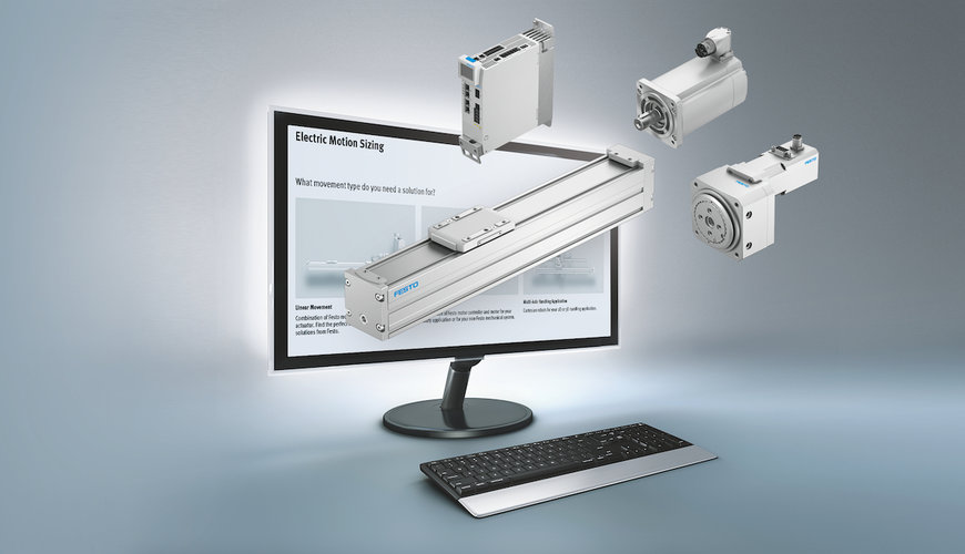 Nieuwe Electric Motion Sizing softwaretool van Festo biedt snelle en eenvoudige selectie van optimale componenten voor uw toepassing